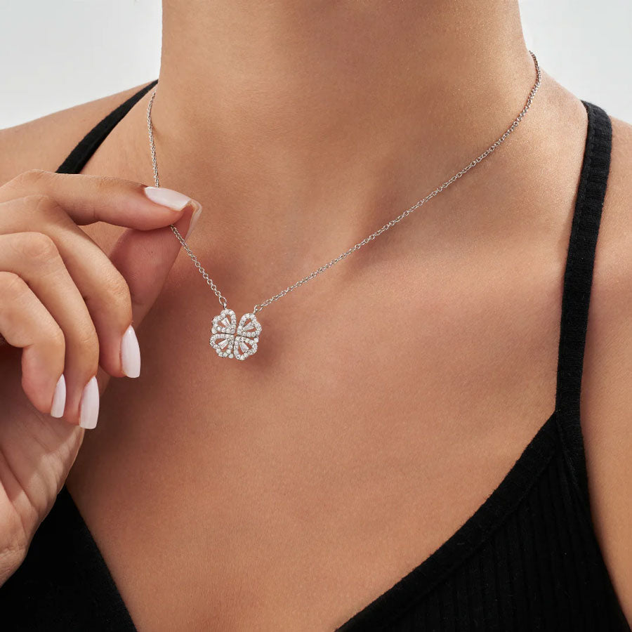 Clover Heart Necklace