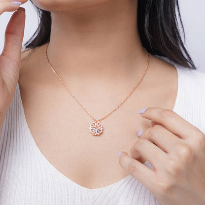 Clover Heart Necklace - Rose Gold (Limited Edition)
