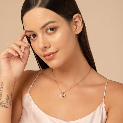 Clover Heart Necklace - Rose Gold (Limited Edition)